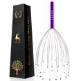 thumbnail image 1 of Masajeador de cabeza Head Scratcher USAGA con 28 dedos, color morado, 1 of 9