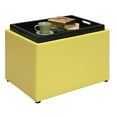 thumbnail image 2 of Convenience Concepts R8-160 Designs4Comfort Accent Storage Space Ottoman, Yellow, 2 of 5