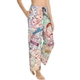 thumbnail image 2 of Haiem Passport Stamp Women's Pajama Pants Ultra Lightweight Pjs Bottoms Sleepwear Bottom Pants With Pocket Drawstring-X-Large, 2 of 9