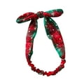 thumbnail image 7 of D-GROEE 5Pcs Christmas Rabbit Ears Bowknot Headbands Christmas Stretchy Head Wrap Elastic Headbands Retro Plaid Christmas Hair Accessories for Women Ladies Christmas Parties, 7 of 7