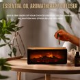 thumbnail image 2 of Flame Fireplace Aroma Diffuser, Essential Oil Aromatherapy with 7 Colors Fireless Flames, 2 of 8