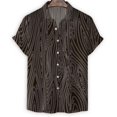 thumbnail image 3 of Camisa con estampado geométrico 3D para hombre, camisas hawaianas de verano, blusas de manga corta para playa y calle, blusa con botones de solapa, ropa para hombre, 3 of 5