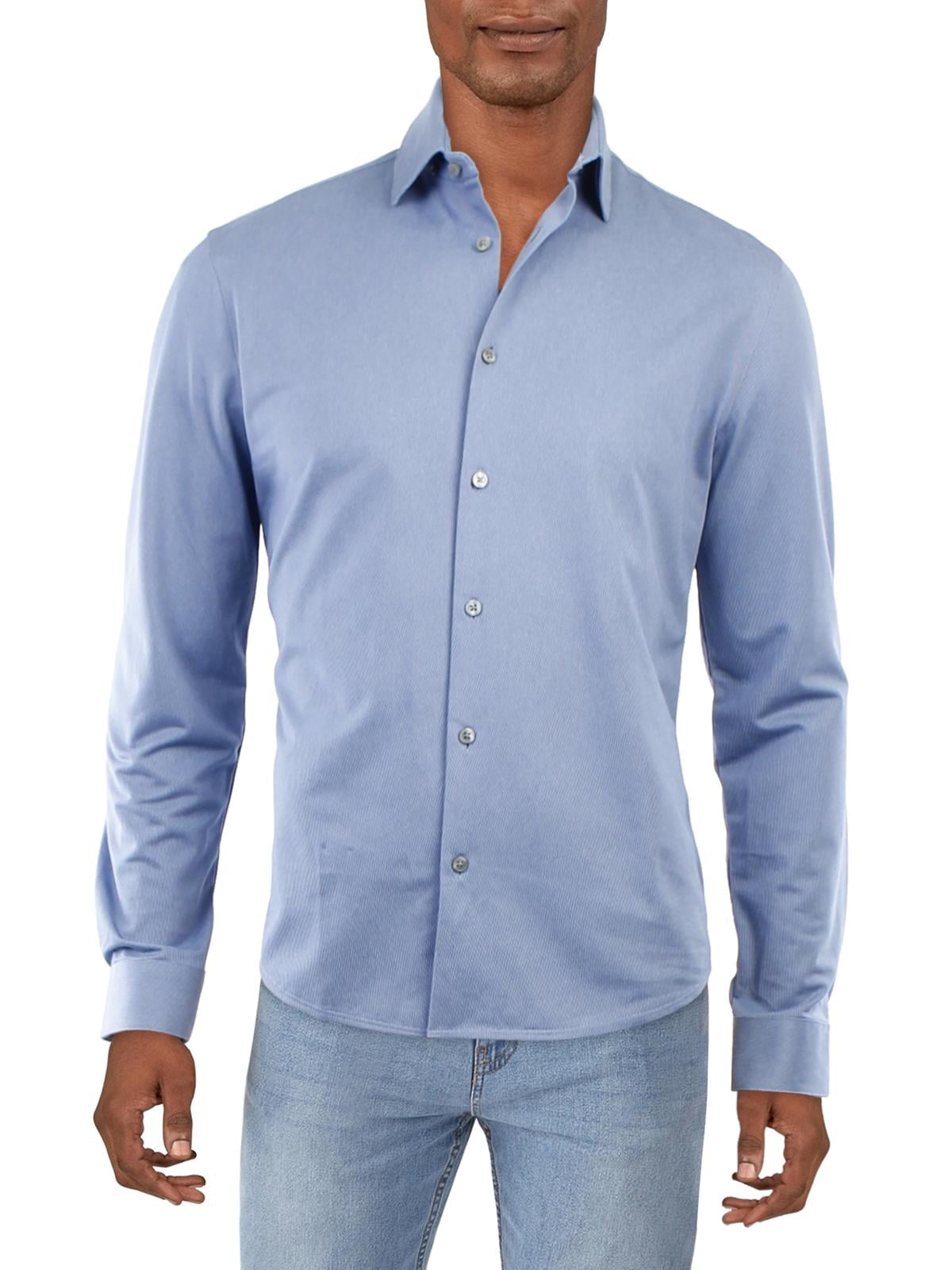 Calvin Klein Mens Slim Fit Office Button-Down Shirt 