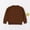 Brown, variant on SGFCWSX Pullover for Kids Girls Solid Color Long Sleeve Sweaters Plain Cropped Knitting Cotton Top Brown Size 7-8Years