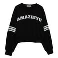 thumbnail image 6 of Amazhiyu Women’s Printed Hoodie Drop Shoulder Pullover Long Sleeve Crew Neck Hoodie, 6 of 12