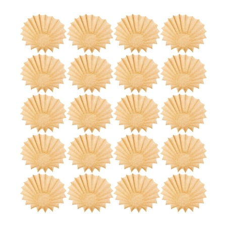 

Homemaxs 50PCS Unbleached Coffee Filter Natural Paper Cones Cups Coffee Strainer Tool for Coffee Machine (Wood Color)