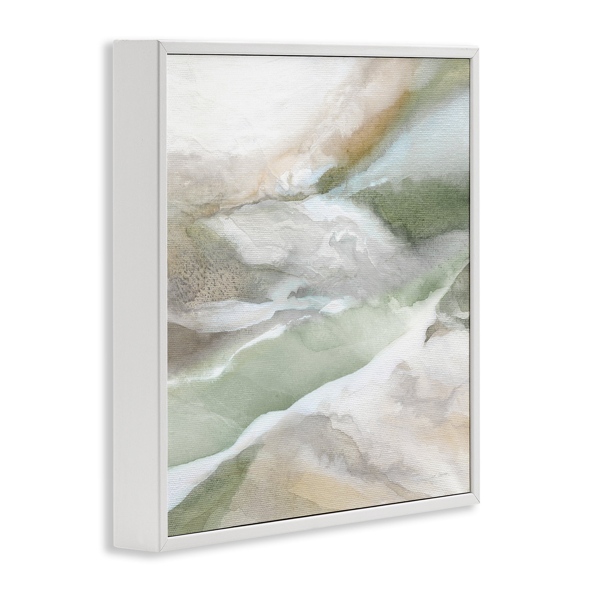 Stupell Industries Serene Misty Landscape White Framed Giclee Art, design by Carol Robinson