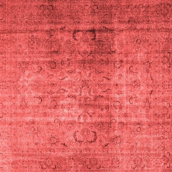 Ahgly Company Indoor Square Persian Red Traditional Area Rugs, 6' Square