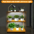 thumbnail image 5 of Indoor Greenhouse Plant Shelves with Grow Lights and Wheels, 3-Tier Metal Plant Stand Display Rack for Indoor Plants, Living Room, Balcony, Patio, 5 of 7