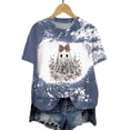 thumbnail image 4 of COMVALUE Plus Size Halloween Shirts for Women: Spooky Season Graphic T-Shirt Cute Pumpkin Print Oversized Fall Tee Tops Blue 3XL, 4 of 5