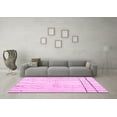 thumbnail image 3 of Ahgly Company Indoor Rectangle Solid Pink Modern Area Rugs, 2' x 3', 3 of 4