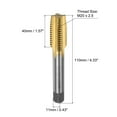 thumbnail image 2 of Uxcell M20 x 2.5 Titanium Coated M35 High Speed Steel Straight Flute Metric Thread Screw Tap, 2 of 6