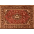 thumbnail image 1 of Ahgly Company Indoor Rectangle Medallion Orange Traditional Area Rugs, 4' x 6', 1 of 1