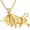 Gold, variant on Highland Cow Urn Necklace for Ashes Pendant Stainless Steel Taurus Zodiac Keepsake Holder Ashes for Pet Human Memorial Cremation Jewlery