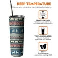 thumbnail image 6 of 20oz Multicolor Christmas Pattern Skinny Tumblers Stainless Steel Tumbler with Lid and Straw,Vacuum Insulated Double Wall Travel Tumbler Cups with Cleaning Brush for Coffee,Tea, 6 of 6