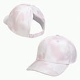 thumbnail image 2 of KPOPLK Kids Baseball Hat Visor Little Girl Sun Protection Hat Ponytail Hole Sun Hat Beach Sun Hat for Children(2-8 Years,Light Pink), 2 of 4