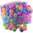 thumbnail image 1 of Ball Pit 400 Pack - STRIPE SHAPE - Ball Pit Balls Crush Proof BPA Free - Includes Reusable Zipper Mesh Bag - Colorful Fun Ball Pit For Kids and Baby - Ball Pit For Any Ball Pool - Original, 1 of 5