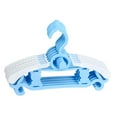 thumbnail image 3 of deevoka 5 Pieces Adjustable Hangers Closet Multifunctional Kids Clothes Hangers Blue, 3 of 9