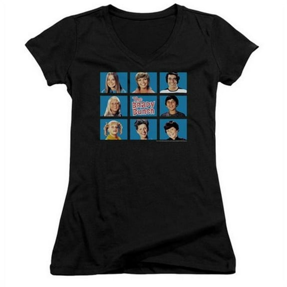 Trevco Brady Bunch-Framed - Junior Tee - Black- Extra Large