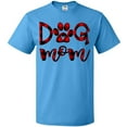 thumbnail image 3 of Inktastic Dog Mom with Paw Print in Plaid T-Shirt, 3 of 5