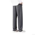 thumbnail image 3 of Garbnen Mens Sweatpants Wide Leg Drawstring Trousers Men Loose Fit Spring Summer Outdoor Lounge Pants Men with Pockets, 3 of 3