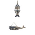 thumbnail image 1 of Wall Hanging Sign,Fishbone Seahorse Plaque Wall Ornament Decor,Home Farmhouse Wall Hanging Decoration Sea,Door Wall Plaque Decor Sign Decorative Craft,Wooden Wall Door Nautical Ornament, 1 of 9