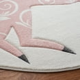 thumbnail image 3 of SAFAVIEH Carousel Kids Dalach Unicorn Area Rug, Ivory/Pink, 5'3" x 5'3" Round, 3 of 11