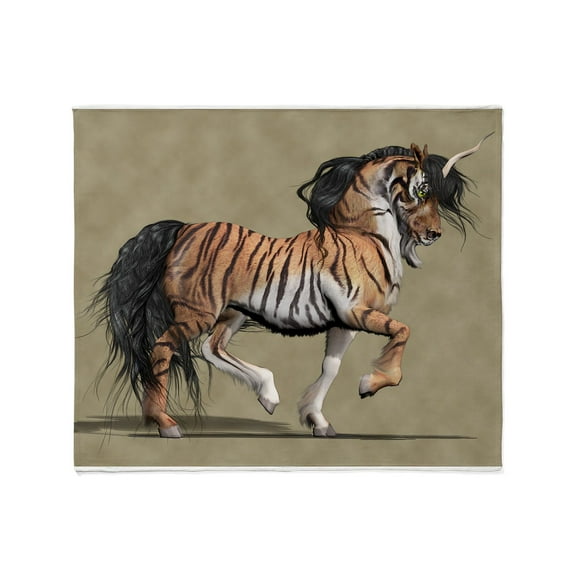 CafePress - Tiger Unicorn Throw Blanket - Soft Fleece Throw Blanket, 50"x60" for All Ages