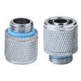 thumbnail image 1 of 2PCS Compression Fitting Watercooling, Fast Twist Fittings, Silver Durable For Computer Water Cooling System Home Cooling System DIY Water Cooling System, 1 of 8