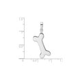 thumbnail image 3 of Gem & Harmony Polished Sterling Silver Bone Charm Pendant Necklace with Chain for Women, 3 of 5