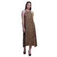 thumbnail image 1 of Bimba Robe Décontractée en Peau d'Animal Longue Dos Nu à Col Licou pour Femmes, Robe de Plage Imprimée - XX-Grand, 1 of 6