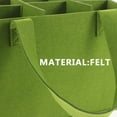 thumbnail image 4 of unbranded Bolsa Para Vino Reusable Verde De Fieltro Para Almacenamiento Y Transporte En Auto Duradera Y, 4 of 6