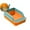 Orange, variant on High Sided Cat Litter Box Open Top Pet Litter Tray Cat Litter Boxes for Indoor Cats Tall Cat Litter Box with Scoop Cat Litter Tray Kitty Litter Tray