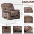 thumbnail image 4 of PAPROOS Lift Chair, Electric Power Lift Recliner for Elderly, Classic Lift Recliner Sofa with Remote and Side Pocket, Heavy Duty Lounge Chair for Living Room, Camel, 4 of 9