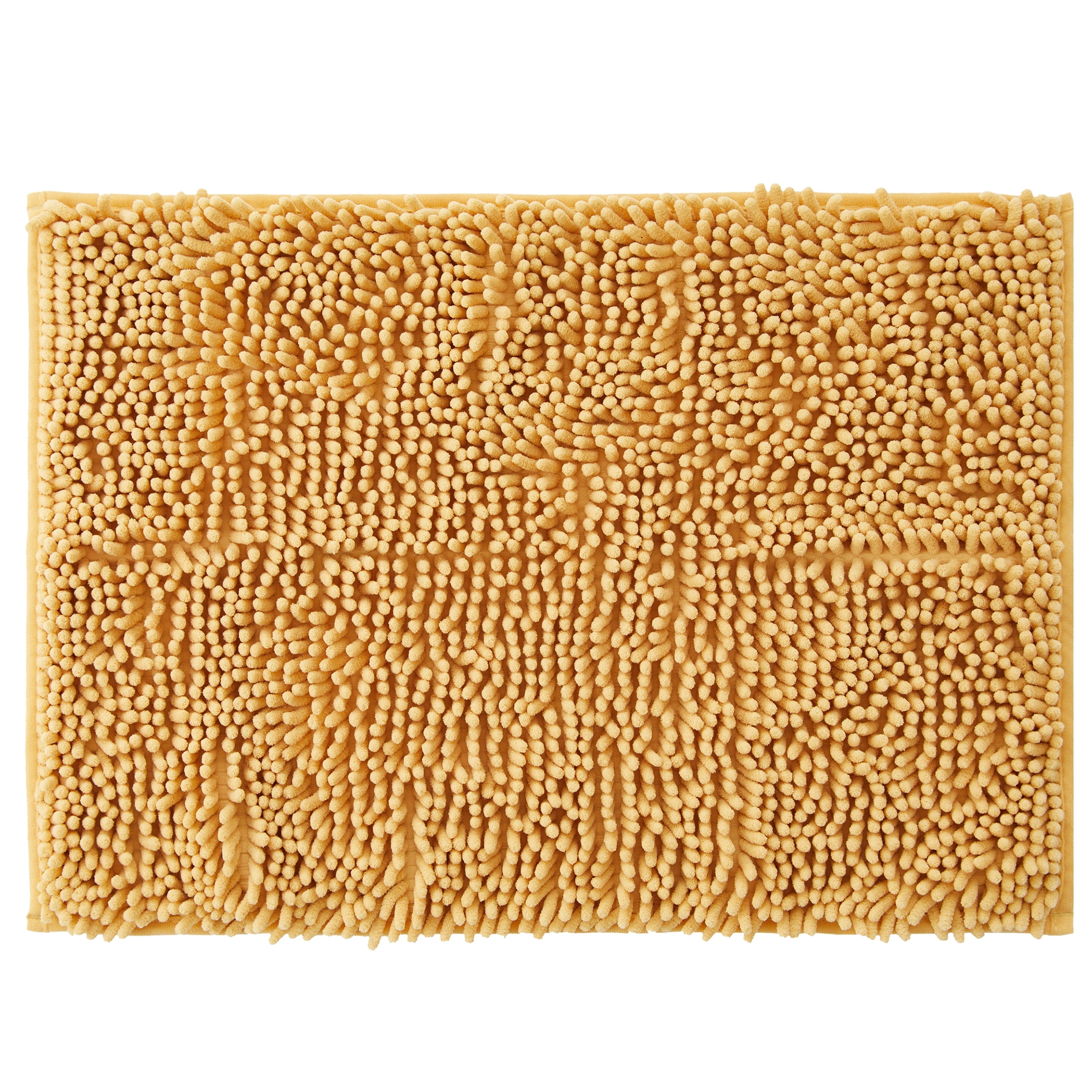 Mainstays Ticking Golden Curry Stripe Polyester Bath Set, 15-Piece