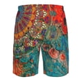 thumbnail image 6 of Kdxio Mandala Colorful Pattern Mens Casual Shorts - Drawstring Summer Beach Sports Shorts for Men, 6 of 9