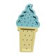 thumbnail image 3 of Lámpara de helado, bonito letrero de madera para habitación infantil o de negocios. Azul amarillo, 3 of 9