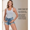 thumbnail image 5 of wirarpa Women's Tank Tops Micro Modal Undershirts Summer Camis 2-Pack Black Grey S-2XL, 5 of 7