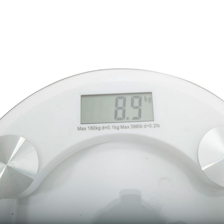 Ktaxon Digital Electronic LCD Personal Glass Bathroom Body Weight Weighing Scales 396lb, White