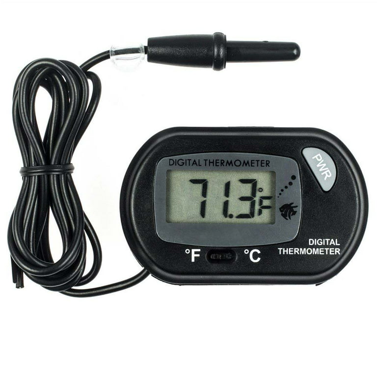 Aquarium Thermometer, LCD Digital Fish Tank Thermometer with Clear Screen,  Ideal Choice for Your Saltwater Freshwater and Reef Aquarium