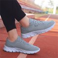 thumbnail image 5 of HEWUQI Women's Walking Shoes Mesh Hollow out Lightweight Tennis Fashion Sneakers Sports Workout Gym Athletic Shoes for Running Gray Size 7.5, 5 of 7