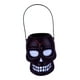 thumbnail image 2 of Cubo de dulces de Halloween con forma de calavera, cubo para dulces, o trato, ligero y portátil, 2 of 9