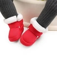 thumbnail image 6 of Baby Girls Boys Plush Snow Boots Soft Sole Anti-Slip Mid Calf Warm Winter Toddler Walking Shoes 12-18 Months, 6 of 11