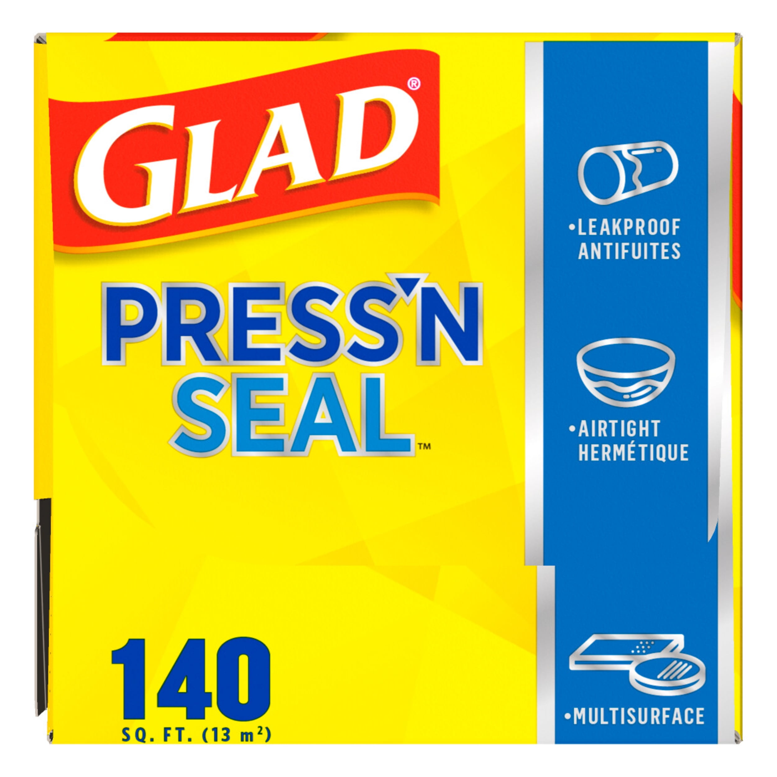 Glad Press 'n Seal Wrap (2-Pack, 70 sq. ft. each - Total 140 sq. ft.) –  SHANULKA Home Decor