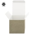 thumbnail image 4 of Koyal Wholesale Champagne Glitter Gift Favor Tuck Boxes, 3" Cube Favor Box, Bulk 50-Pack, Party Favor Gift Box, 4 of 5