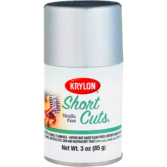 Krylon Short Cuts Aerosol Spray Paint - Chrome Finish - 3 oz