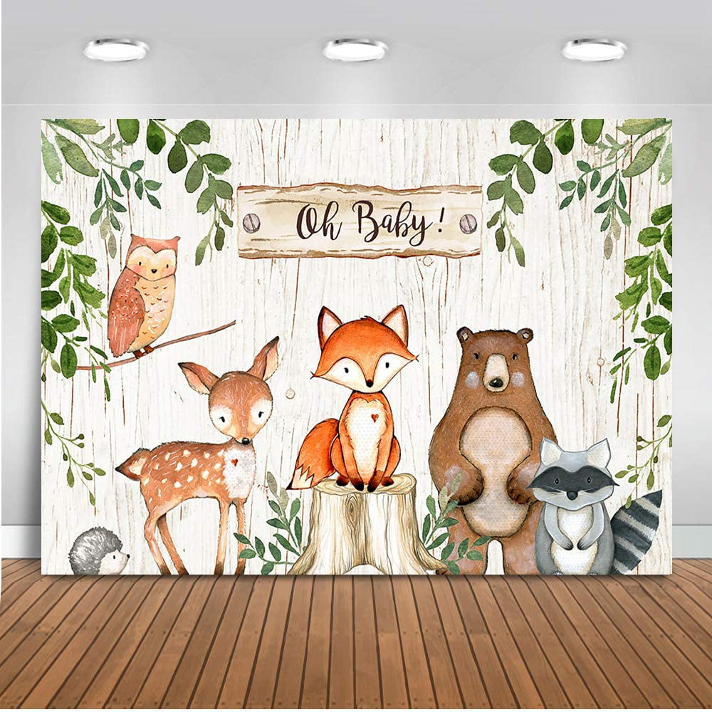 Woodland Baby Shower Backdrop Woodland 