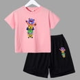 thumbnail image 3 of Conjunto de 2 piezas de camiseta y pantalones cortos de manga corta para niños y adolescentes de verano 2024, divertido juego de lucha, Anime, Cosplay, ropa de algodón para niños y bebés, 3 of 5