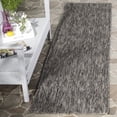 thumbnail image 3 of Safavieh Courtyard Teodor Geometric Indoor/Outdoor Runner Rug, Black, 2'3" x 12', 3 of 11