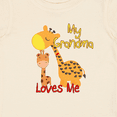 thumbnail image 4 of Inktastic My Grandma Loves Me Giraffe Boys or Girls Baby T-Shirt, 4 of 5